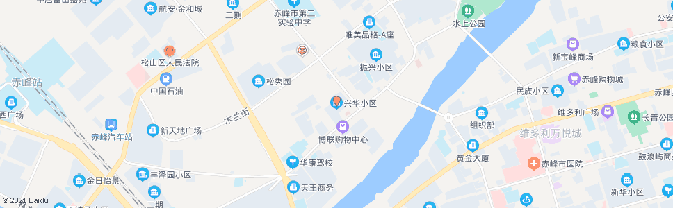 赤峰赤峰纵横广告公司(兴华小区)_公交站地图_赤峰公交_妙搜公交查询2024