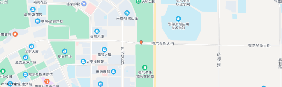 鄂尔多斯鄂尔多斯婚庆文化园北门_公交站地图_鄂尔多斯公交_妙搜公交查询2024