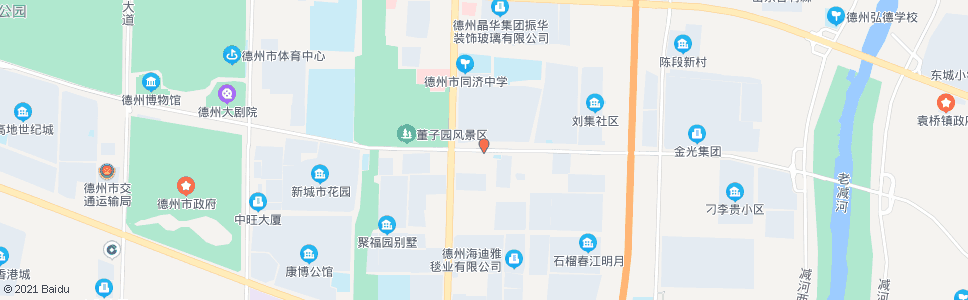 德州美食城东方店_公交站地图_德州公交_妙搜公交查询2024