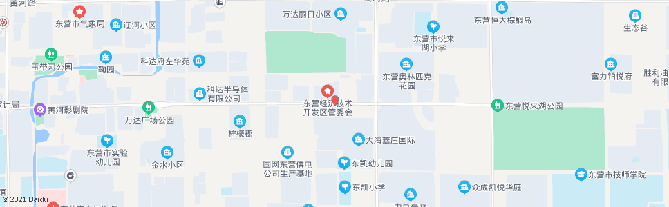 东营县开发区管委会_公交站地图_东营公交_妙搜公交查询2024