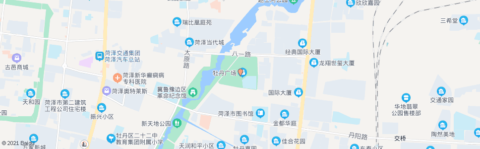 菏泽大剧院_公交站地图_菏泽公交_妙搜公交查询2024