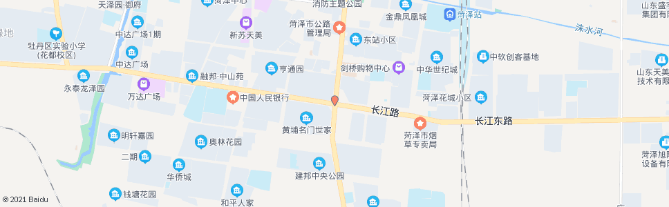 菏泽长江路口_公交站地图_菏泽公交_妙搜公交查询2024