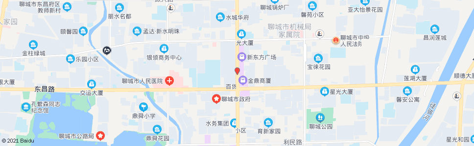 聊城新东方广场_公交站地图_聊城公交_妙搜公交查询2024