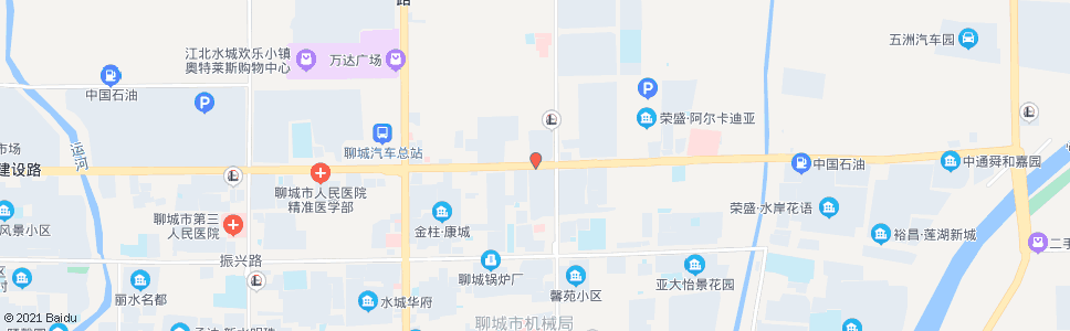 聊城建设路花园路口西站_公交站地图_聊城公交_妙搜公交查询2024