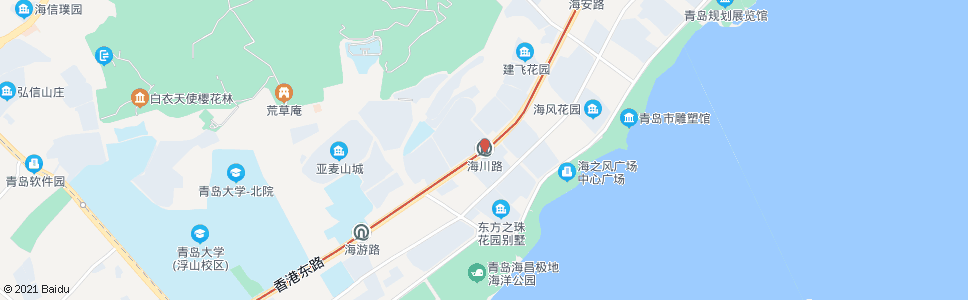 青岛海口路海川路_公交站地图_青岛公交_妙搜公交查询2024