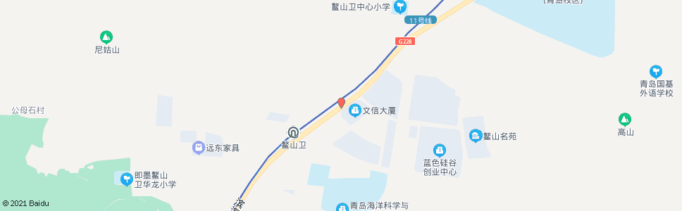 青岛张村(滨海公路)_公交站地图_青岛公交_妙搜公交查询2024