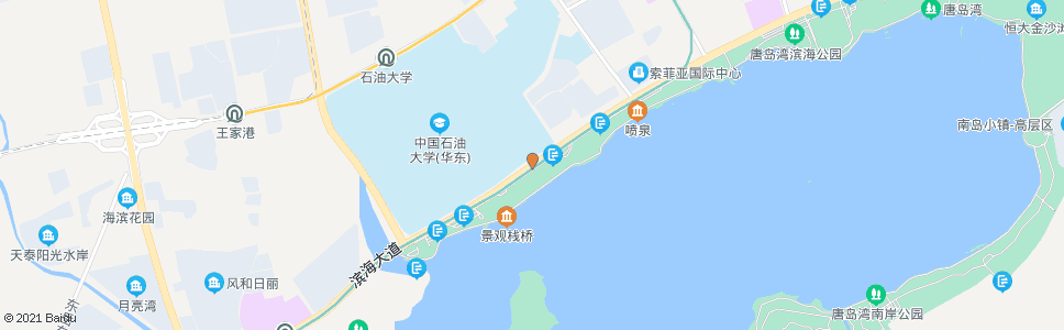 青岛石油大学南门_公交站地图_青岛公交_妙搜公交查询2024