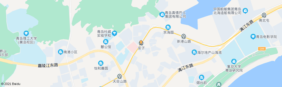 青岛安子村_公交站地图_青岛公交_妙搜公交查询2024