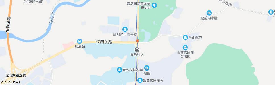 青岛辽阳东路(滨海公路)_公交站地图_青岛公交_妙搜公交查询2024