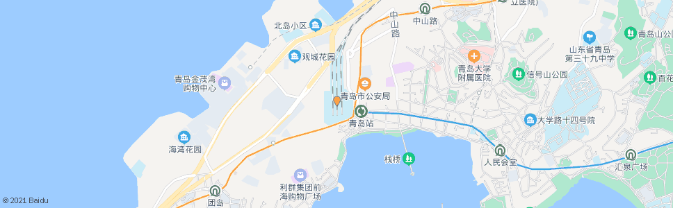 青岛燕岭路南站_公交站地图_青岛公交_妙搜公交查询2024