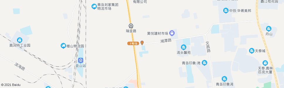 青岛湘潭路(重庆中路)_公交站地图_青岛公交_妙搜公交查询2024