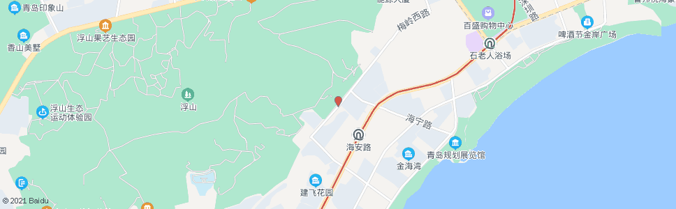 青岛梅岭西路海安路_公交站地图_青岛公交_妙搜公交查询2024