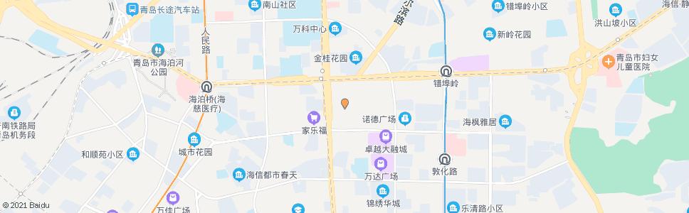 青岛鞍山路小学_公交站地图_青岛公交_妙搜公交查询2024