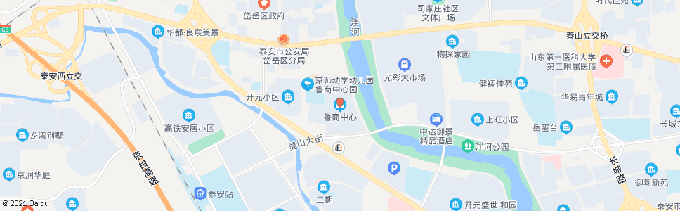 泰安粥店桥(鲁商中心)_公交站地图_泰安公交_妙搜公交查询2024