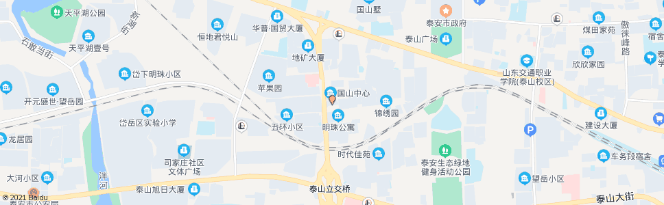 泰安泰山帝苑酒店_公交站地图_泰安公交_妙搜公交查询2024