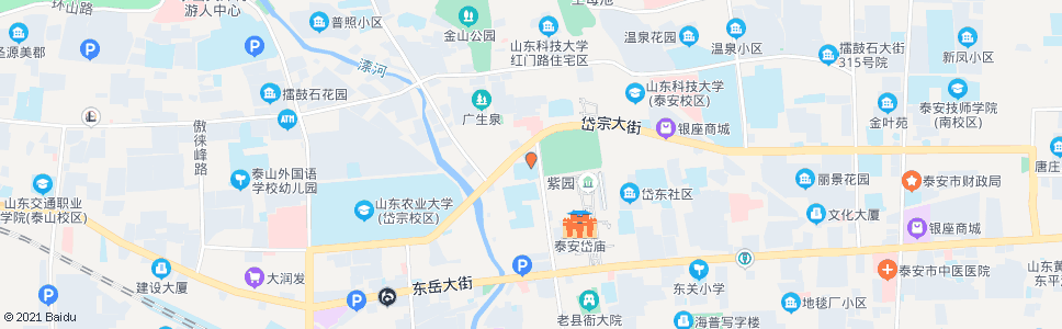 泰安泰安市实验学校西校_公交站地图_泰安公交_妙搜公交查询2024