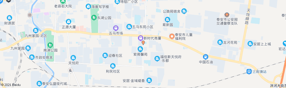 泰安温泉路南站_公交站地图_泰安公交_妙搜公交查询2024