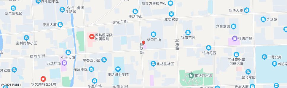 潍坊中百大厦圣荣店_公交站地图_潍坊公交_妙搜公交查询2024