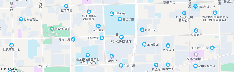 潍坊潍坊学院南门_公交站地图_潍坊公交_妙搜公交查询2024