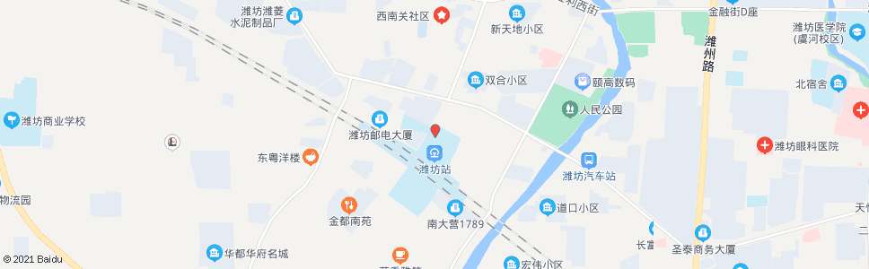 潍坊潍坊风筝批发市场_公交站地图_潍坊公交_妙搜公交查询2024