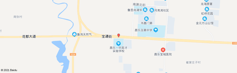 潍坊宝通街路口(潍县路)_公交站地图_潍坊公交_妙搜公交查询2024