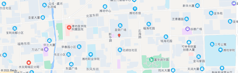 潍坊中百大厦圣荣店(圣荣广场南门)_公交站地图_潍坊公交_妙搜公交查询2024