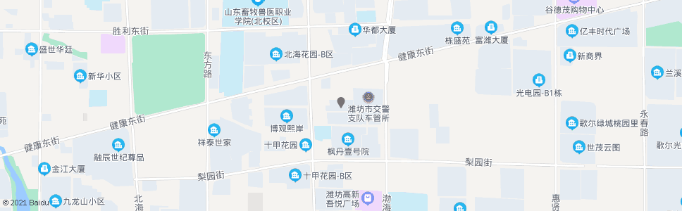 潍坊东方家园家居广场_公交站地图_潍坊公交_妙搜公交查询2024