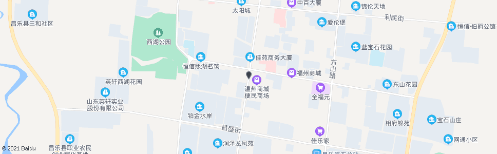 潍坊温州商城西门_公交站地图_潍坊公交_妙搜公交查询2024