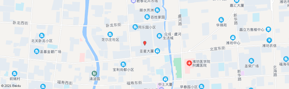 潍坊潍州路北宫街路口北(金都时代新城)_公交站地图_潍坊公交_妙搜公交查询2024