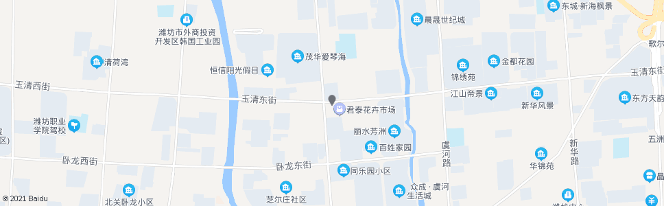 潍坊玉清街潍州路口_公交站地图_潍坊公交_妙搜公交查询2024