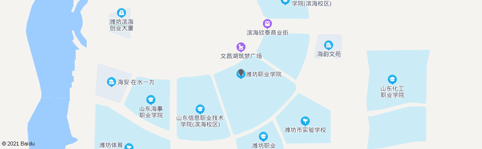 潍坊纺织职业学院(沃尔玛)_公交站地图_潍坊公交_妙搜公交查询2024