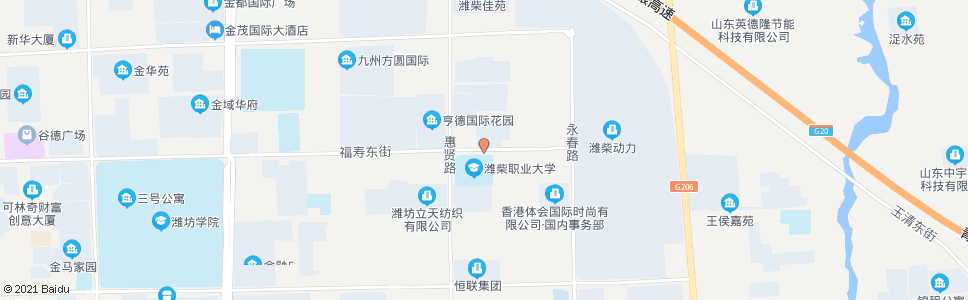 潍坊福寿街惠贤路口_公交站地图_潍坊公交_妙搜公交查询2024