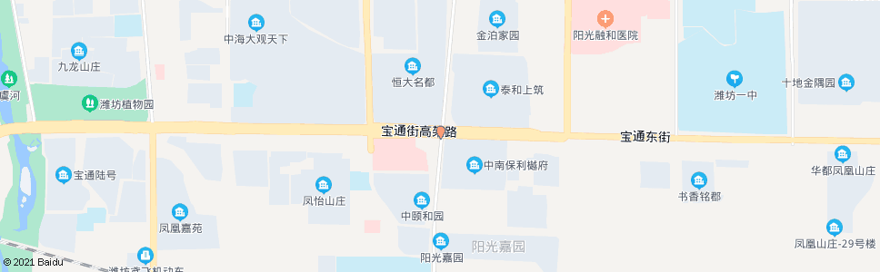 潍坊潍县中路宝通街路口_公交站地图_潍坊公交_妙搜公交查询2024