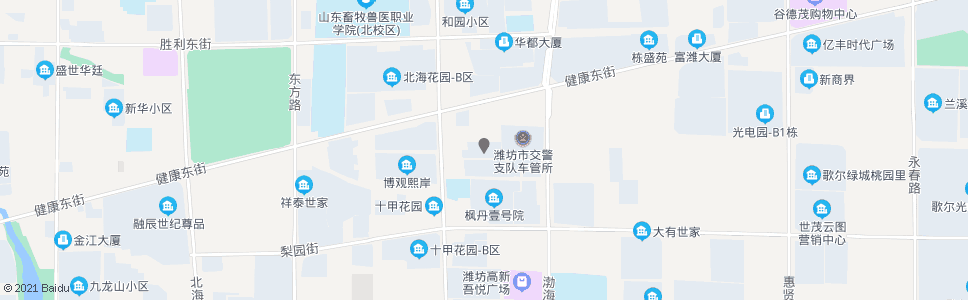 潍坊东方家园精品家居广场_公交站地图_潍坊公交_妙搜公交查询2024