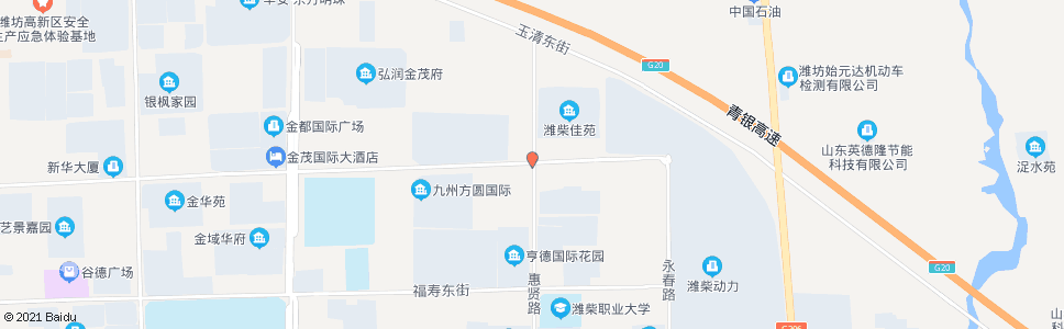 潍坊惠贤路北宫东街路口(王谭)_公交站地图_潍坊公交_妙搜公交查询2024