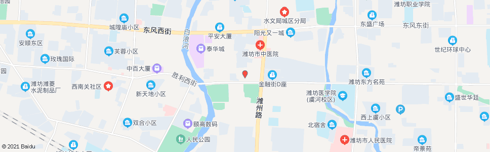 潍坊金利大酒店_公交站地图_潍坊公交_妙搜公交查询2024