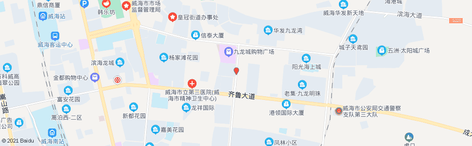 威海威建经区基地(国检保健中心)_公交站地图_威海公交_妙搜公交查询2024