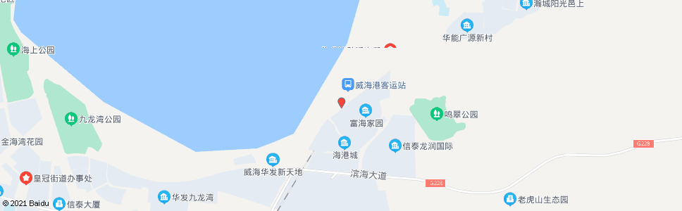 威海威海港候船厅(沟北村)_公交站地图_威海公交_妙搜公交查询2024