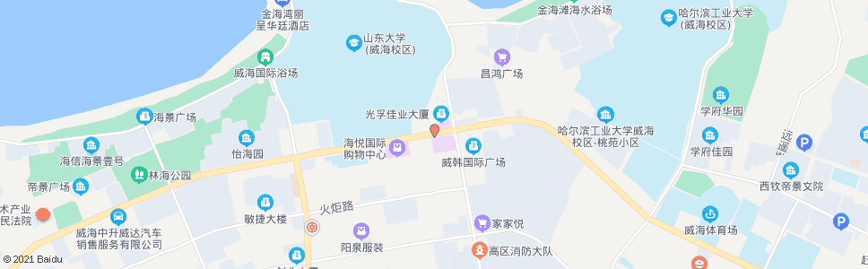 威海大屋建材商城_公交站地图_威海公交_妙搜公交查询2024