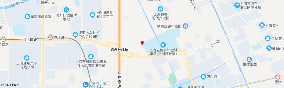 上海川安路巨峰路_公交站地图_上海公交_妙搜公交查询2024