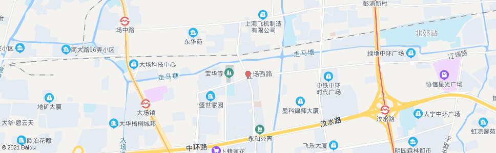 上海原平路江场西路_公交站地图_上海公交_妙搜公交查询2024