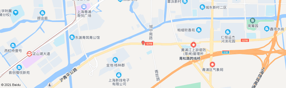 上海外青松公路沪青平公路(招呼站)_公交站地图_上海公交_妙搜公交查询2025