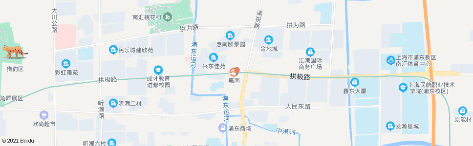 上海南祝路拱极路(轨道交通16号线惠南站)_公交站地图_上海公交_妙搜公交查询2024