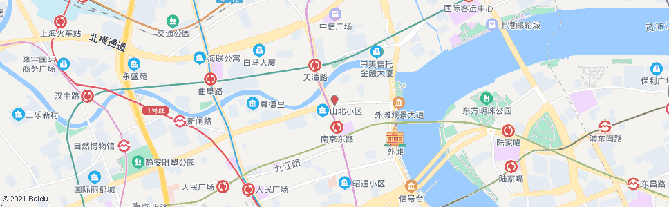 上海北京东路江西中路_公交站地图_上海公交_妙搜公交查询2024