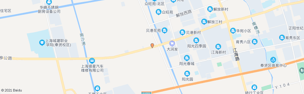 上海南亭公路沪杭公路(招呼站)_公交站地图_上海公交_妙搜公交查询2024