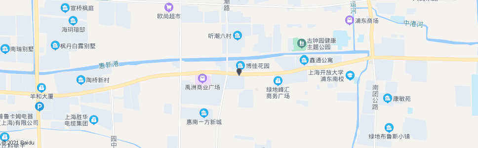 上海听潮路沪南公路_公交站地图_上海公交_妙搜公交查询2024