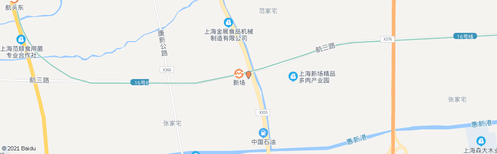 上海申江南路航三路(新场地铁站)_公交站地图_上海公交_妙搜公交查询2025