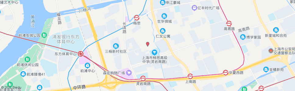 上海灵岩南路海阳路_公交站地图_上海公交_妙搜公交查询2024