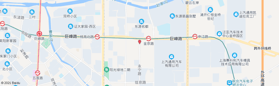 上海永宁路巨峰路_公交站地图_上海公交_妙搜公交查询2025