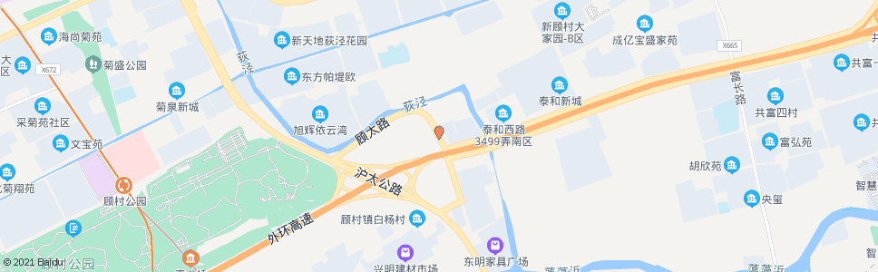 上海顾太路泰和路(顾村)_公交站地图_上海公交_妙搜公交查询2024